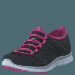 435-2311 Comfort Sock Black/Fuchsia