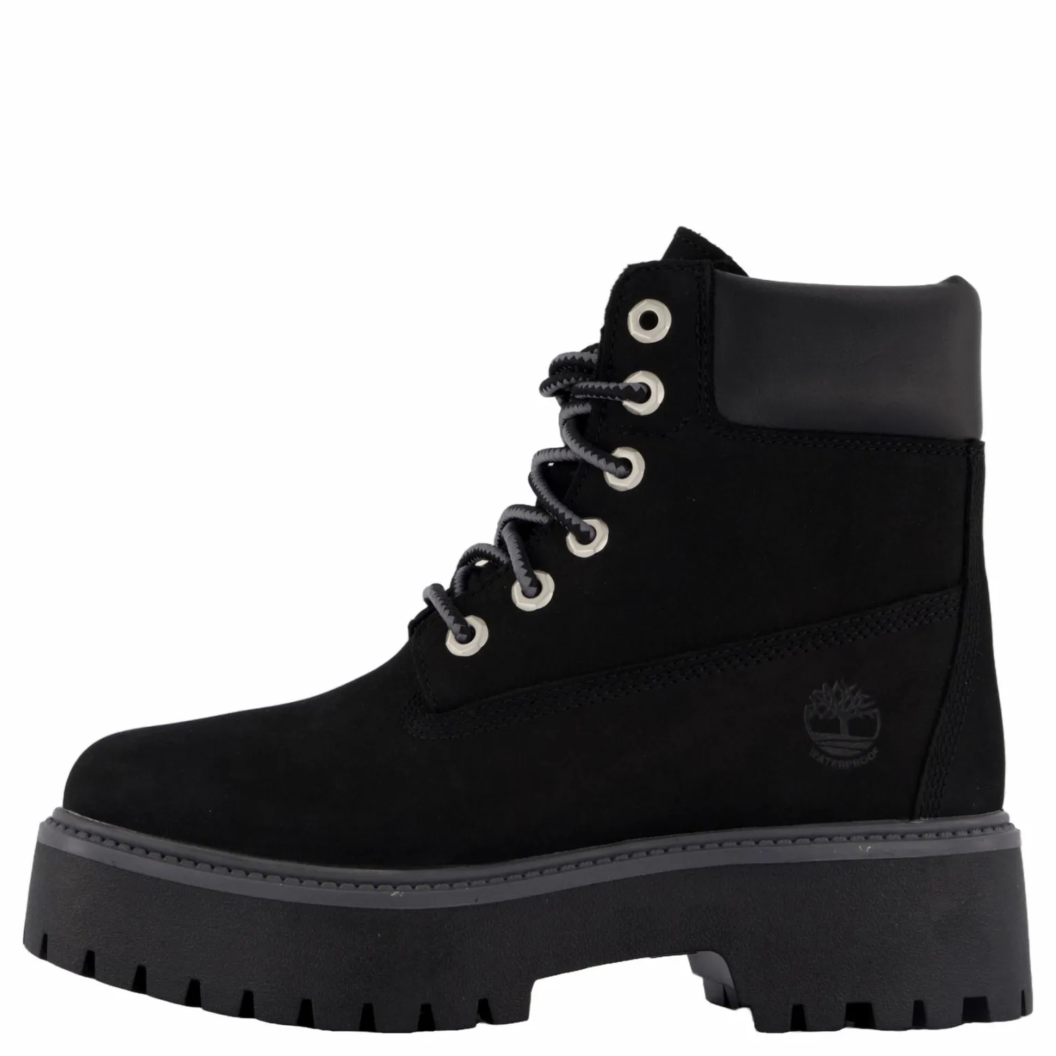 6 Inch Lace Up Waterproof Boot Jet Black