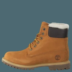 6 Inch Premium Shearling Lined Wheat Nubuck