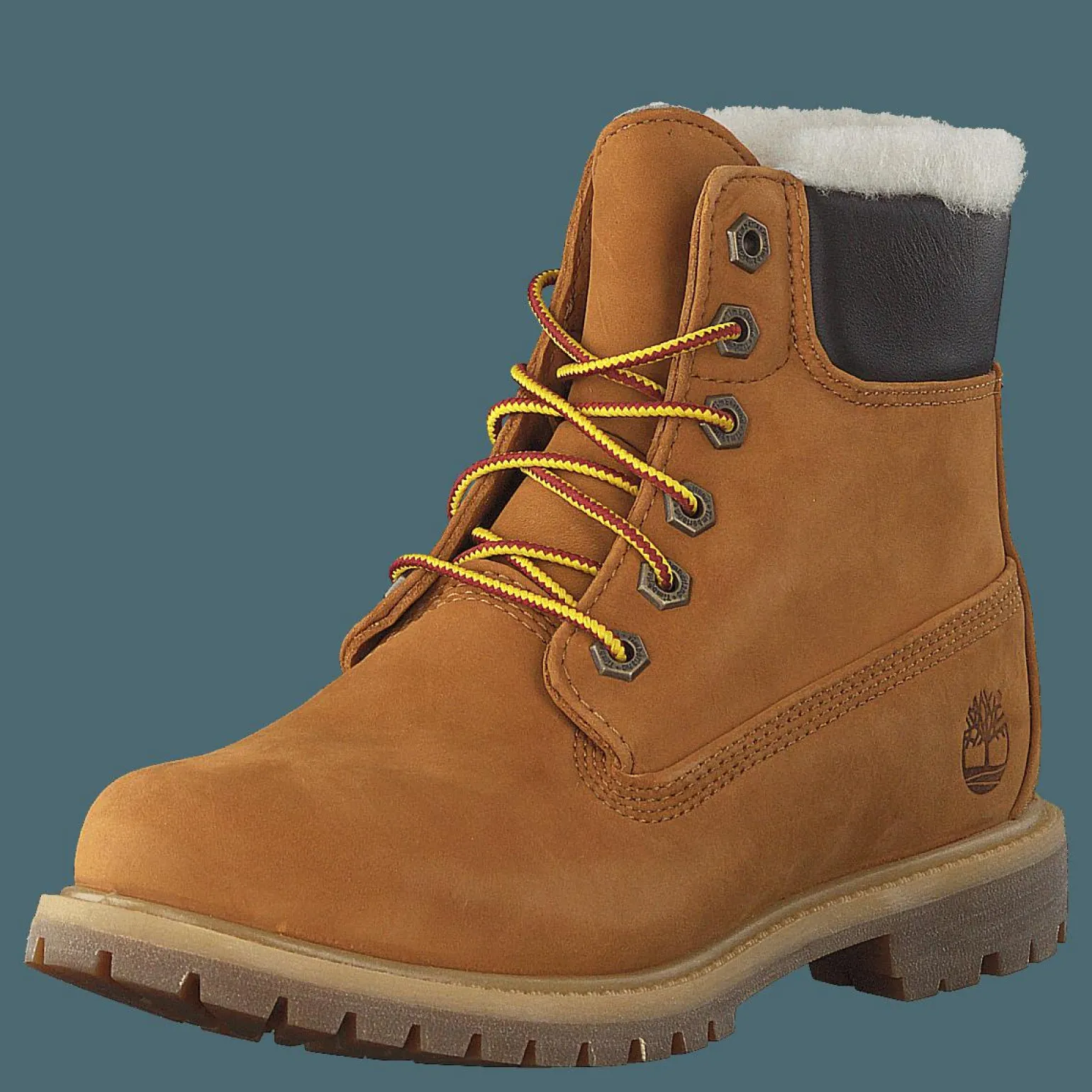 6 Inch Premium Shearling Lined Wheat Nubuck