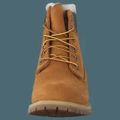 6 Inch Premium Shearling Lined Wheat Nubuck