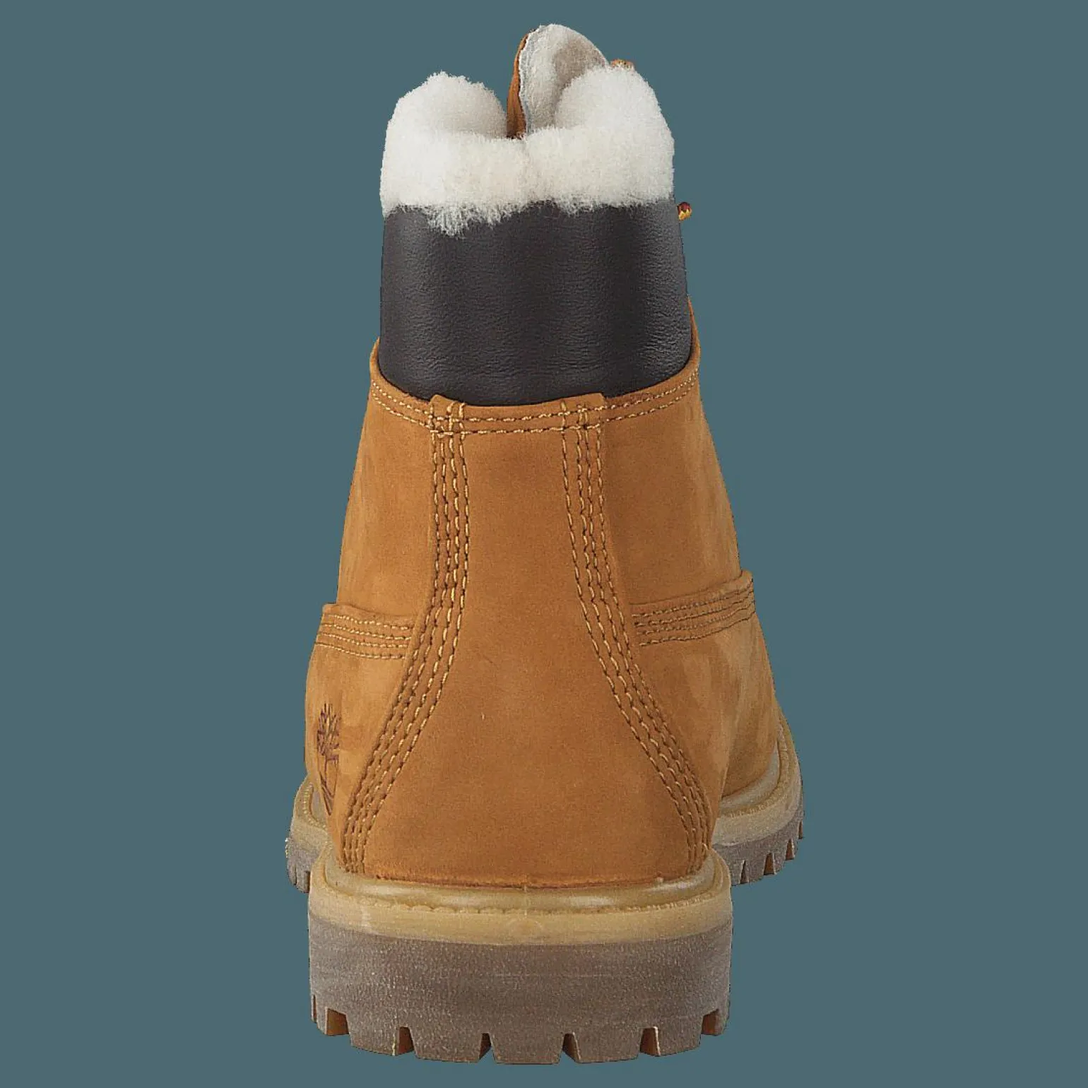 6 Inch Premium Shearling Lined Wheat Nubuck