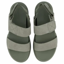 2 Strap Sandal Greyfield Lt Tpe Suede