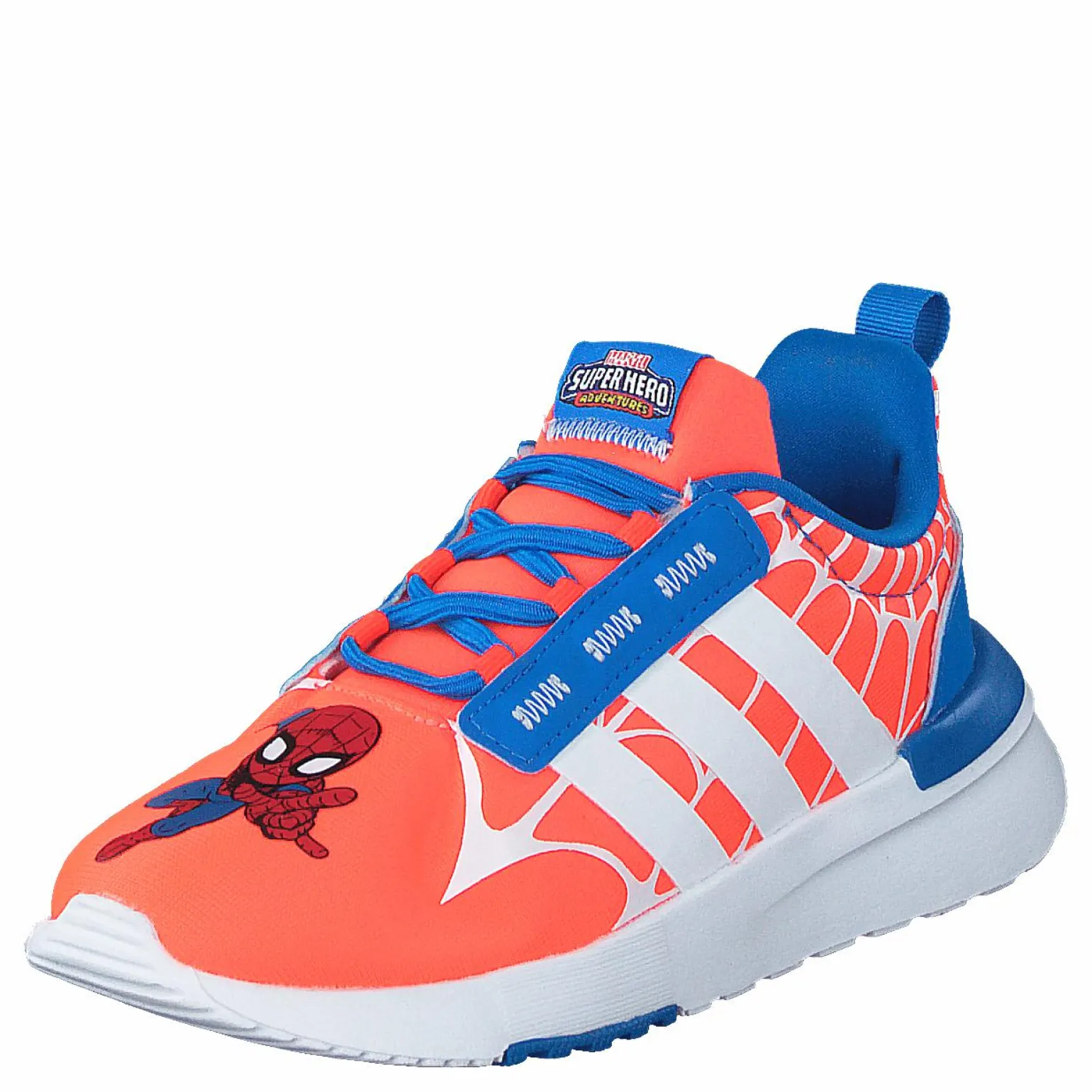 adidas x Marvel Super Hero Adventures Spider-Man Racer TR21 Shoes Solar Red / Cloud White / Blue Rush