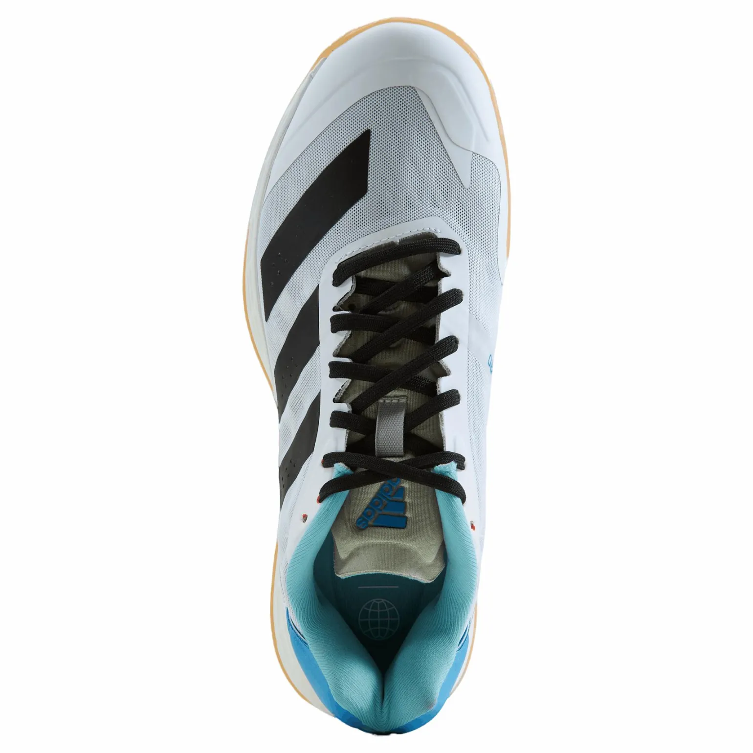 Adizero Fastcourt 1.5 Handball Shoes Cloud White / Core Black / Beam Orange