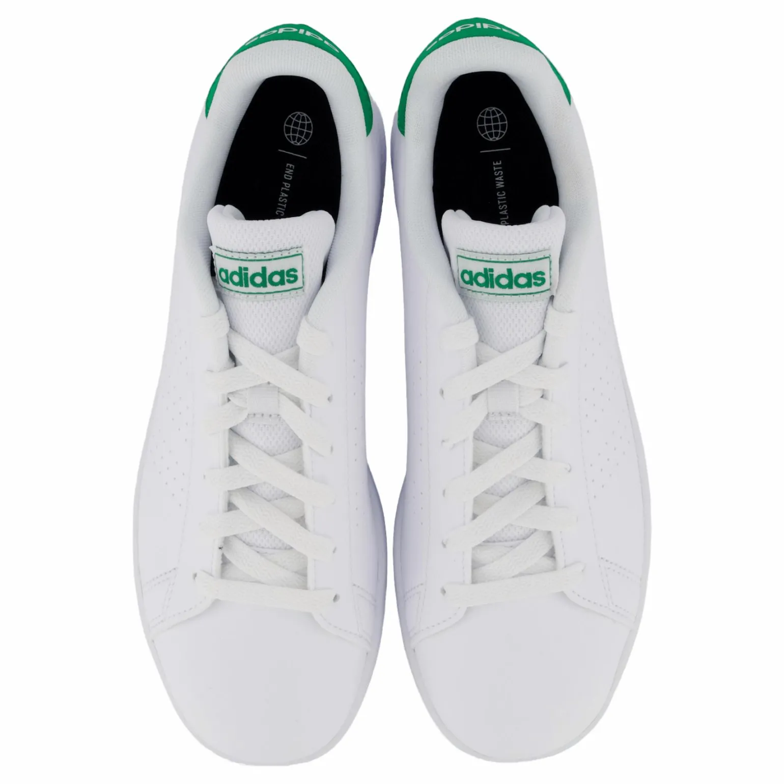Advantage Lifestyle Court Lace Shoes Cloud White / Green / Core Black
