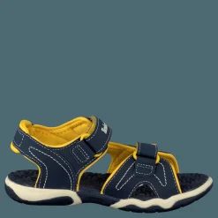 Adventure 2-strap sandal Navy/Yellow