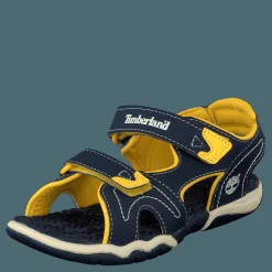 Adventure 2-strap sandal Navy/Yellow