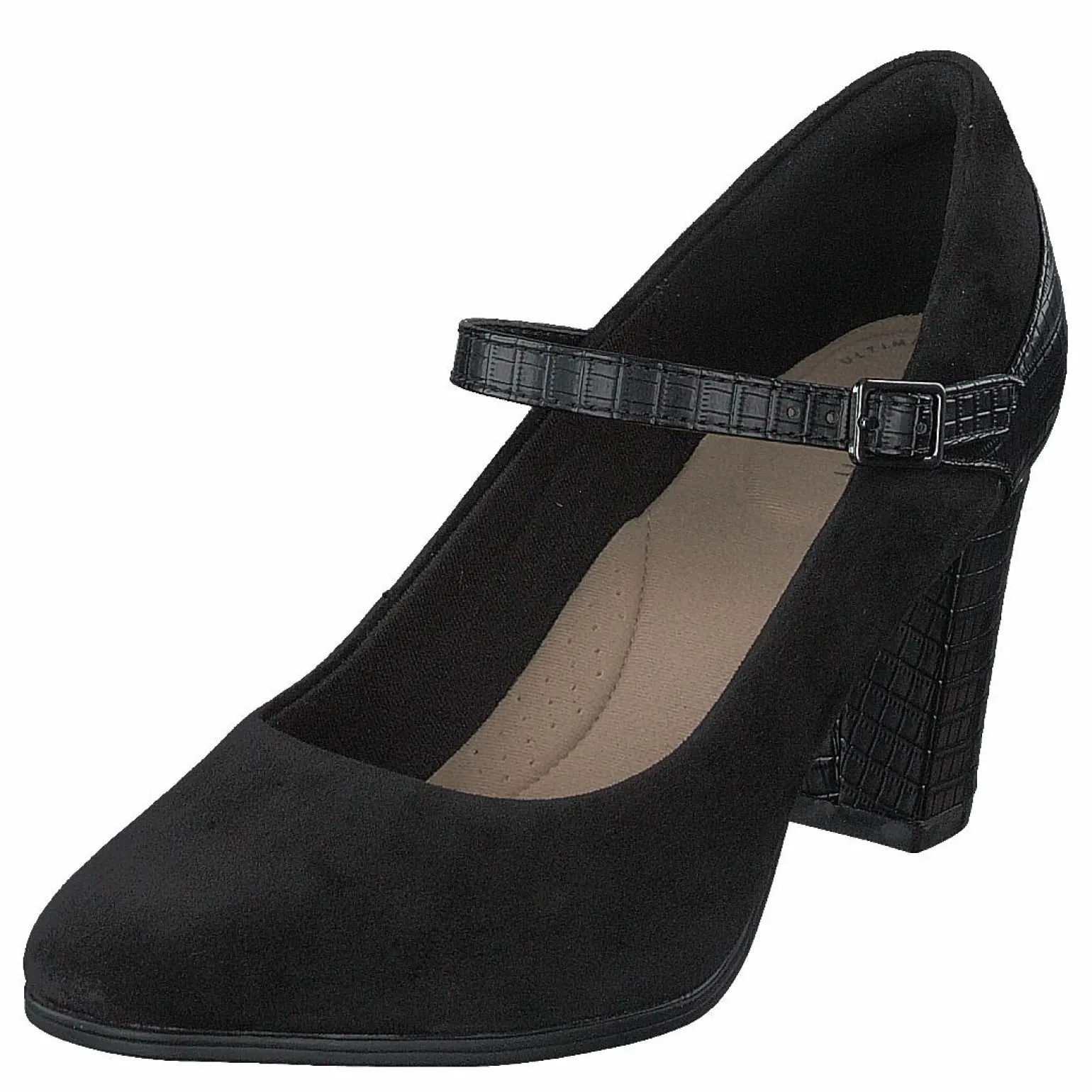 Alayna Shine Black Suede / Synthetic Combi