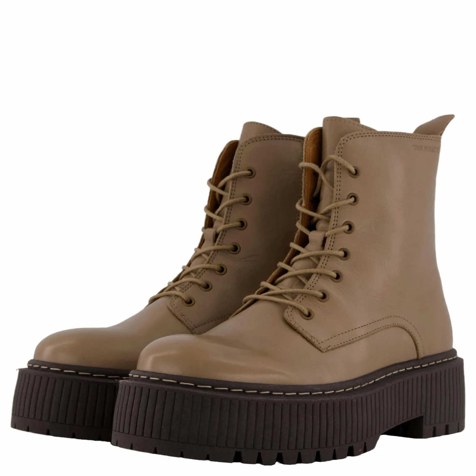 Alina Laced Boots Taupe