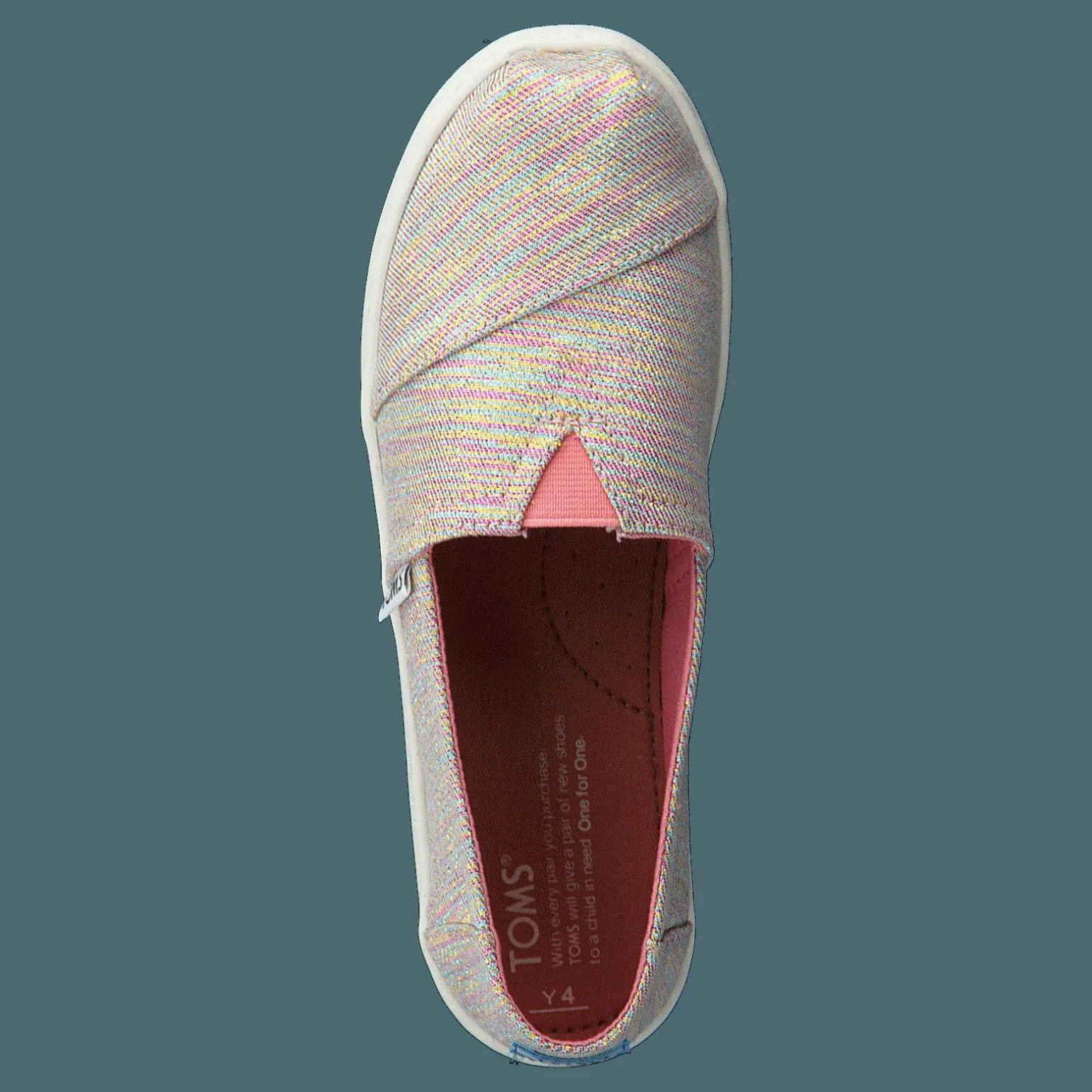 Alpargata Youth Pink Multi Twill Glimmer