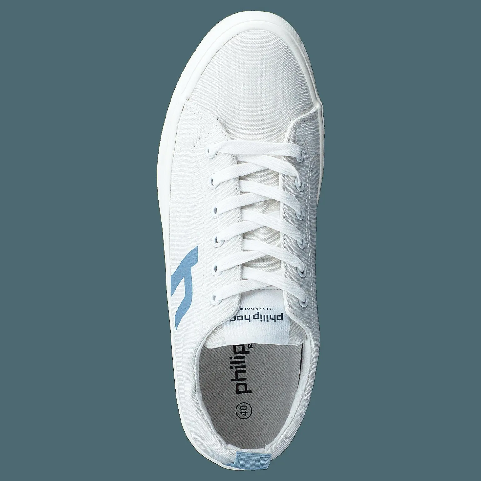 Andrea White/fog Blue