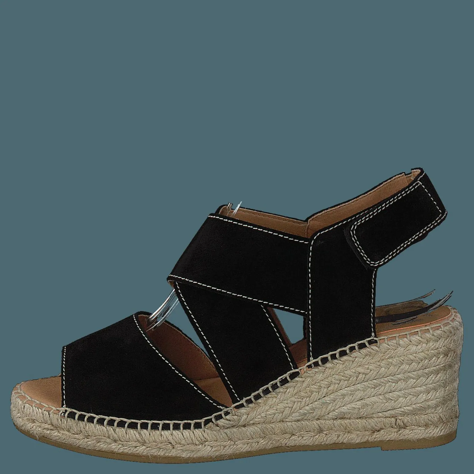Ania Natural Suede Negro