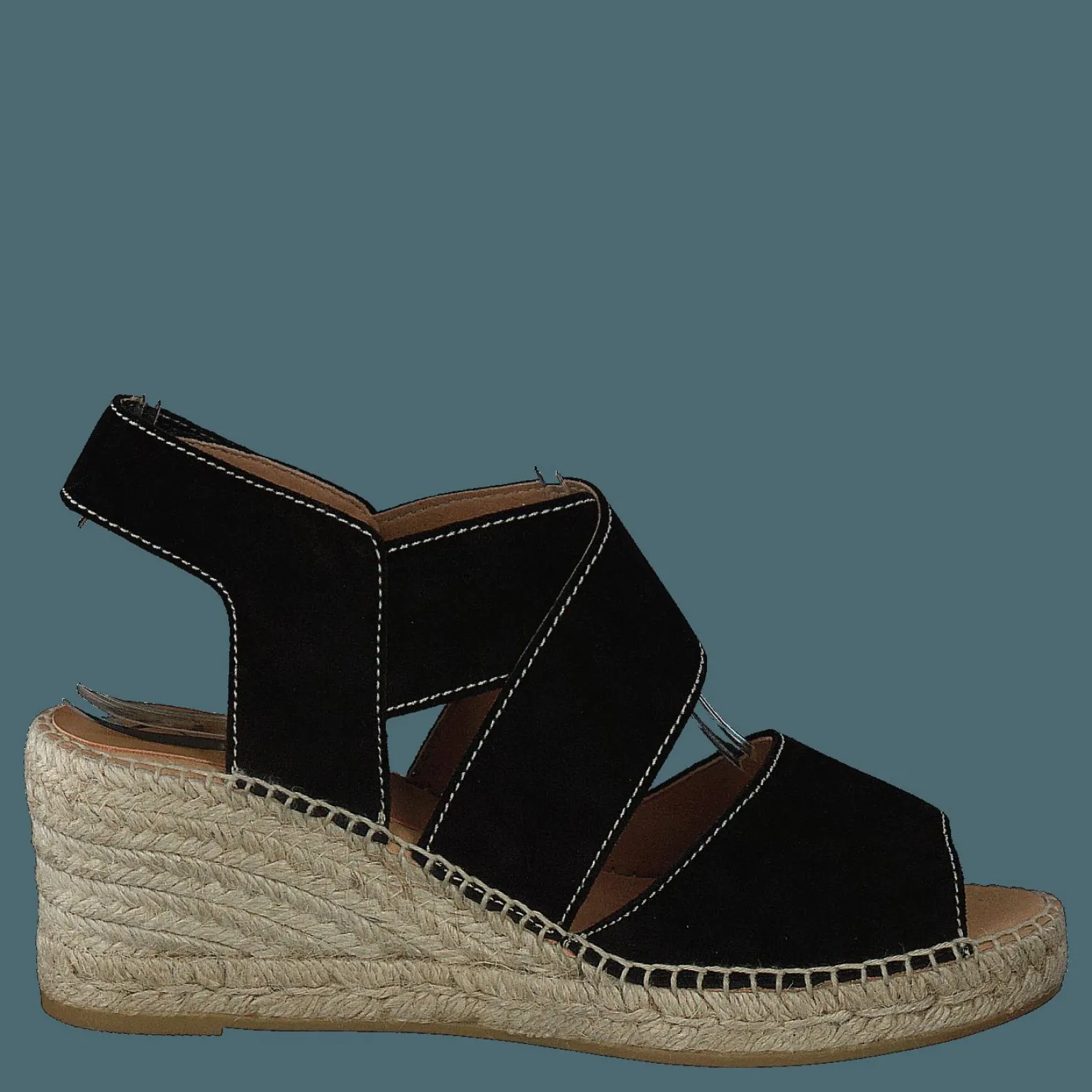 Ania Natural Suede Negro