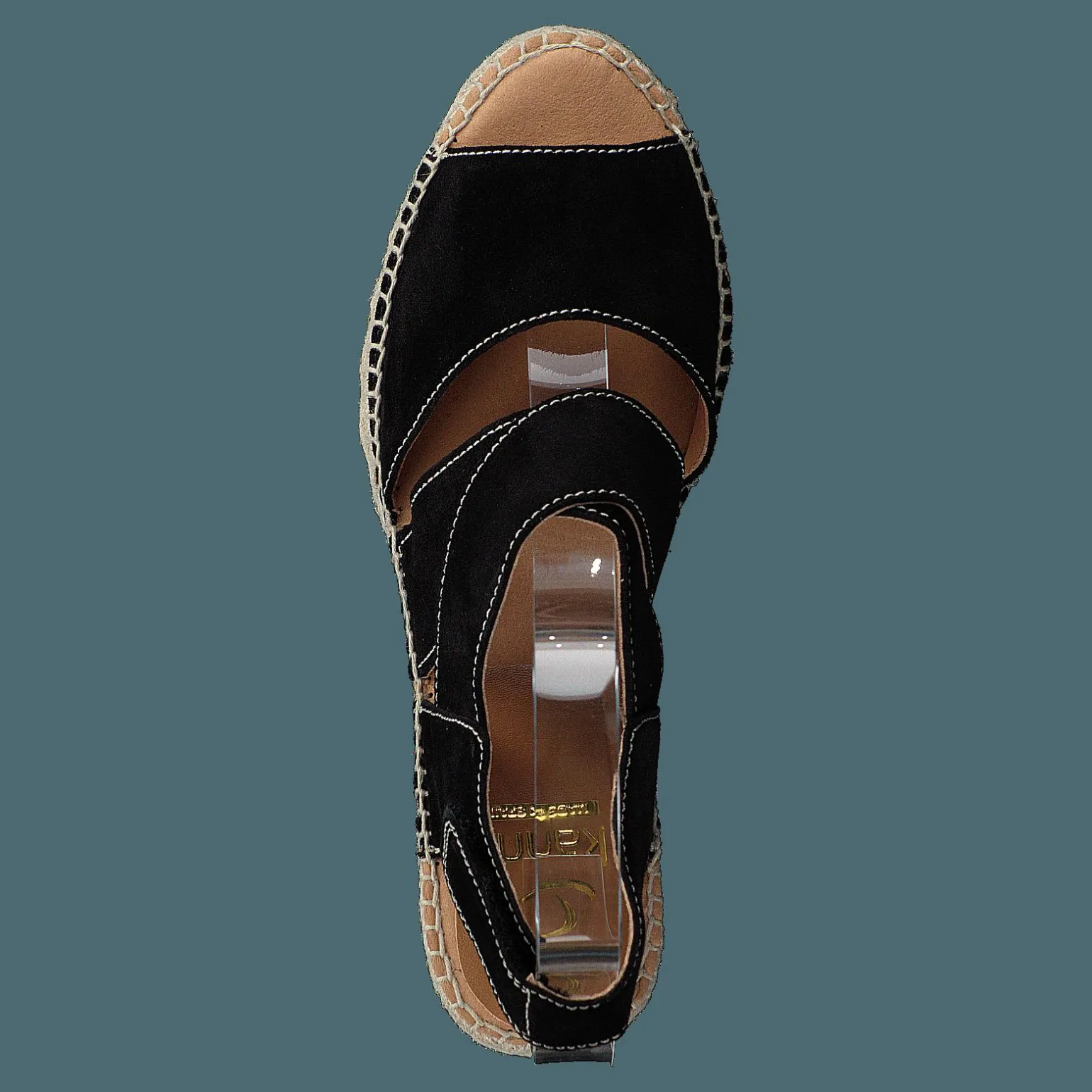 Ania Natural Suede Negro