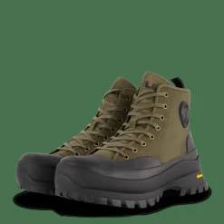 Armin Waxed Twill Sneaker Boot Canopy Olv