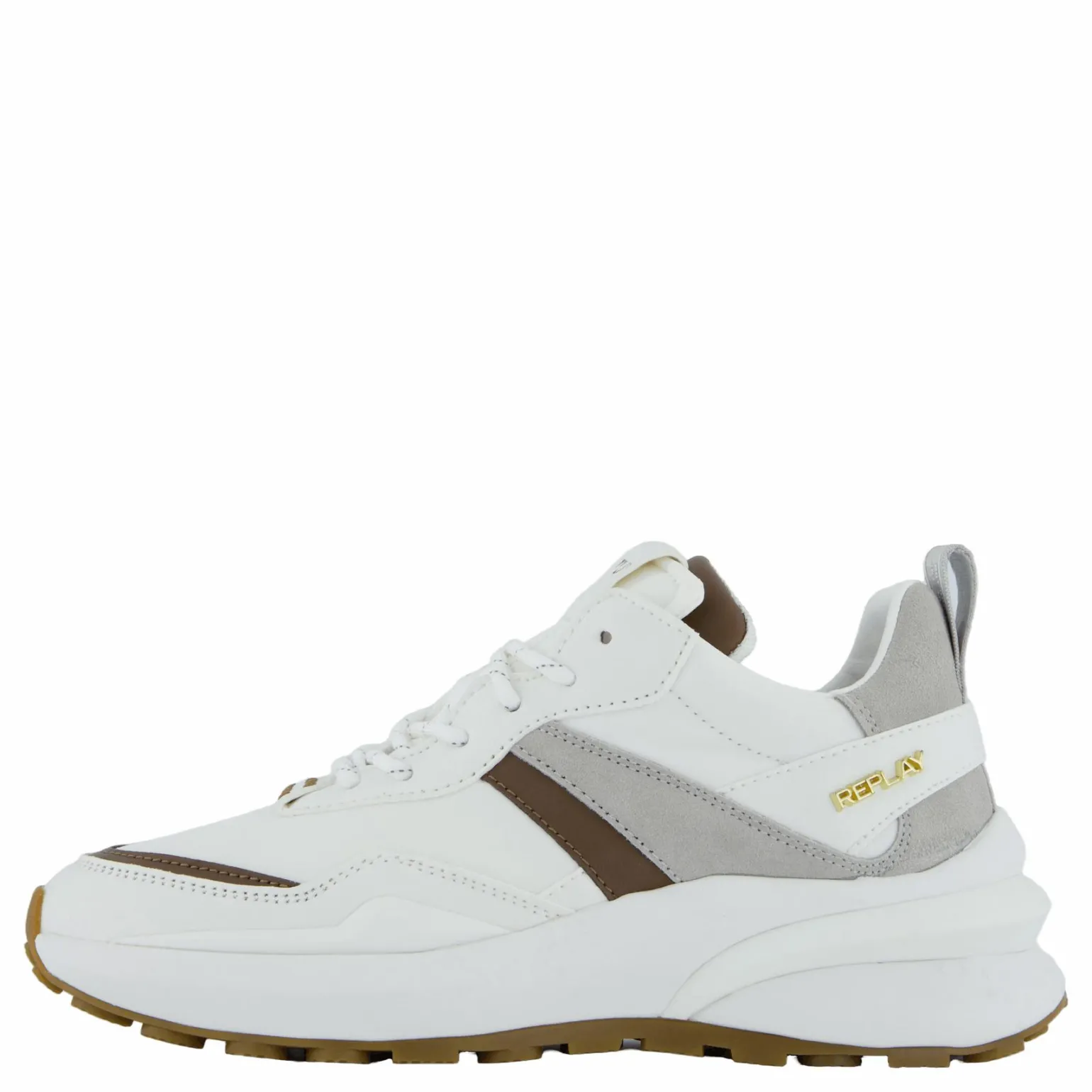 Athena Run White Brown