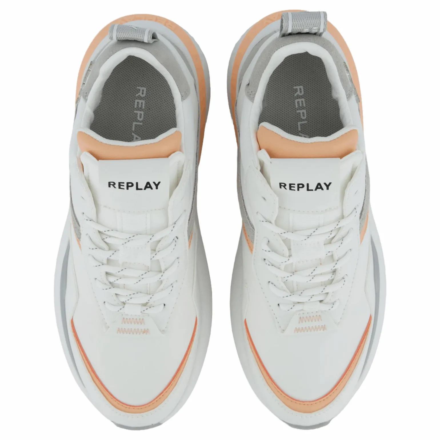 Athena Run White Orange