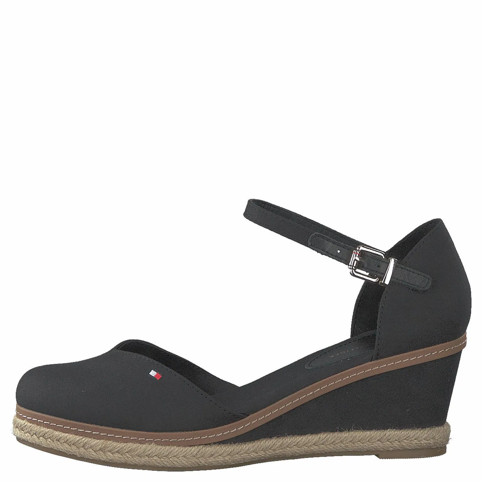 Basic Closed Toe Mid Wedge Black Bds