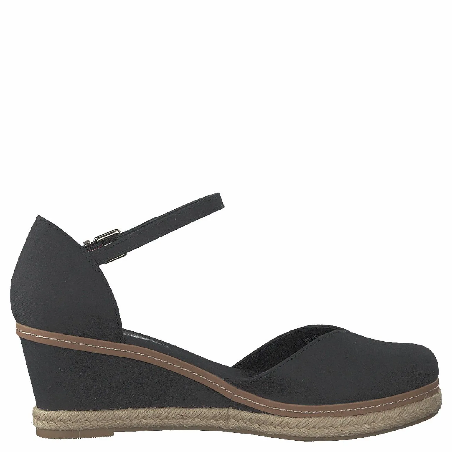 Basic Closed Toe Mid Wedge Black Bds