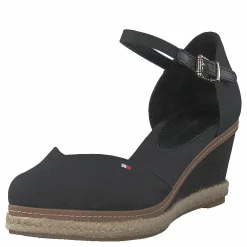 Basic Closed Toe Mid Wedge Black Bds