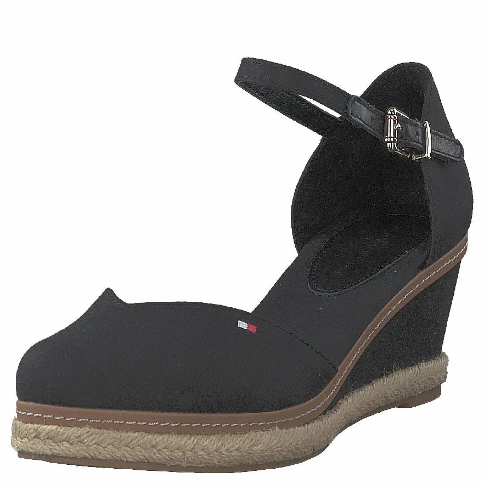 Basic Closed Toe Mid Wedge Black Bds