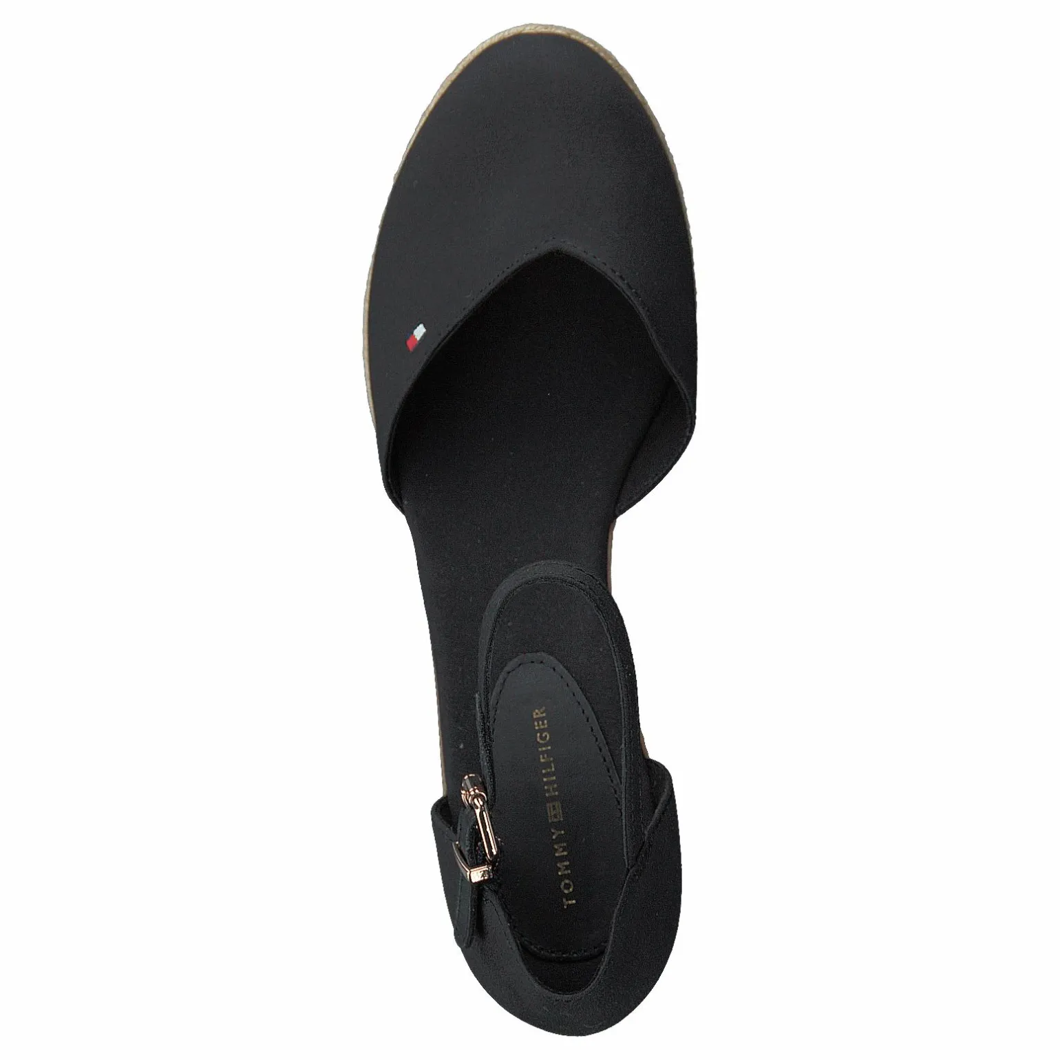 Basic Closed Toe Mid Wedge Black Bds