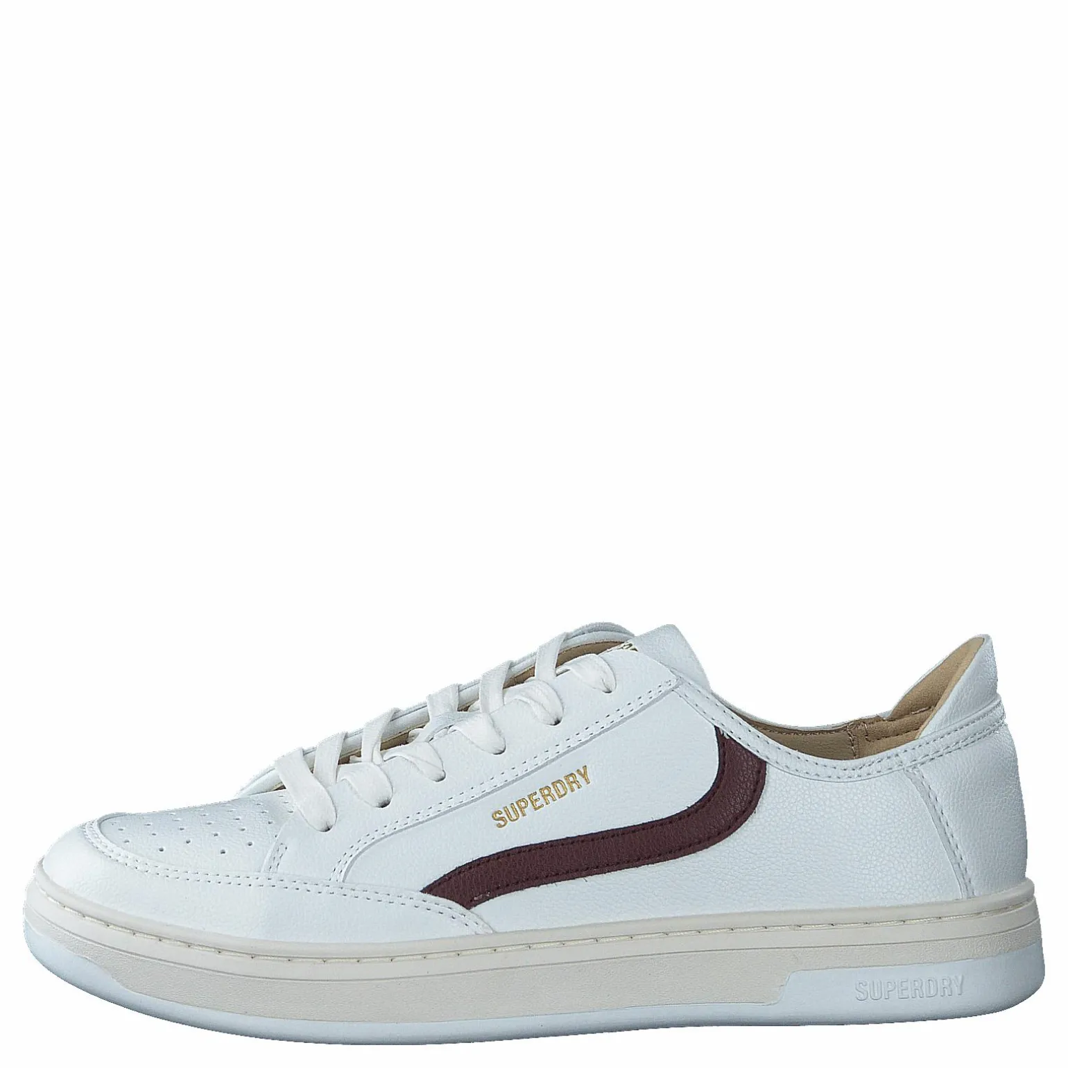Basket Lux Low Trainer Optic/oxblood