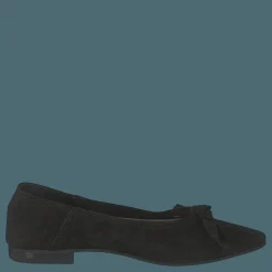 Berna Suede Bow Shoe 101 - Black 1
