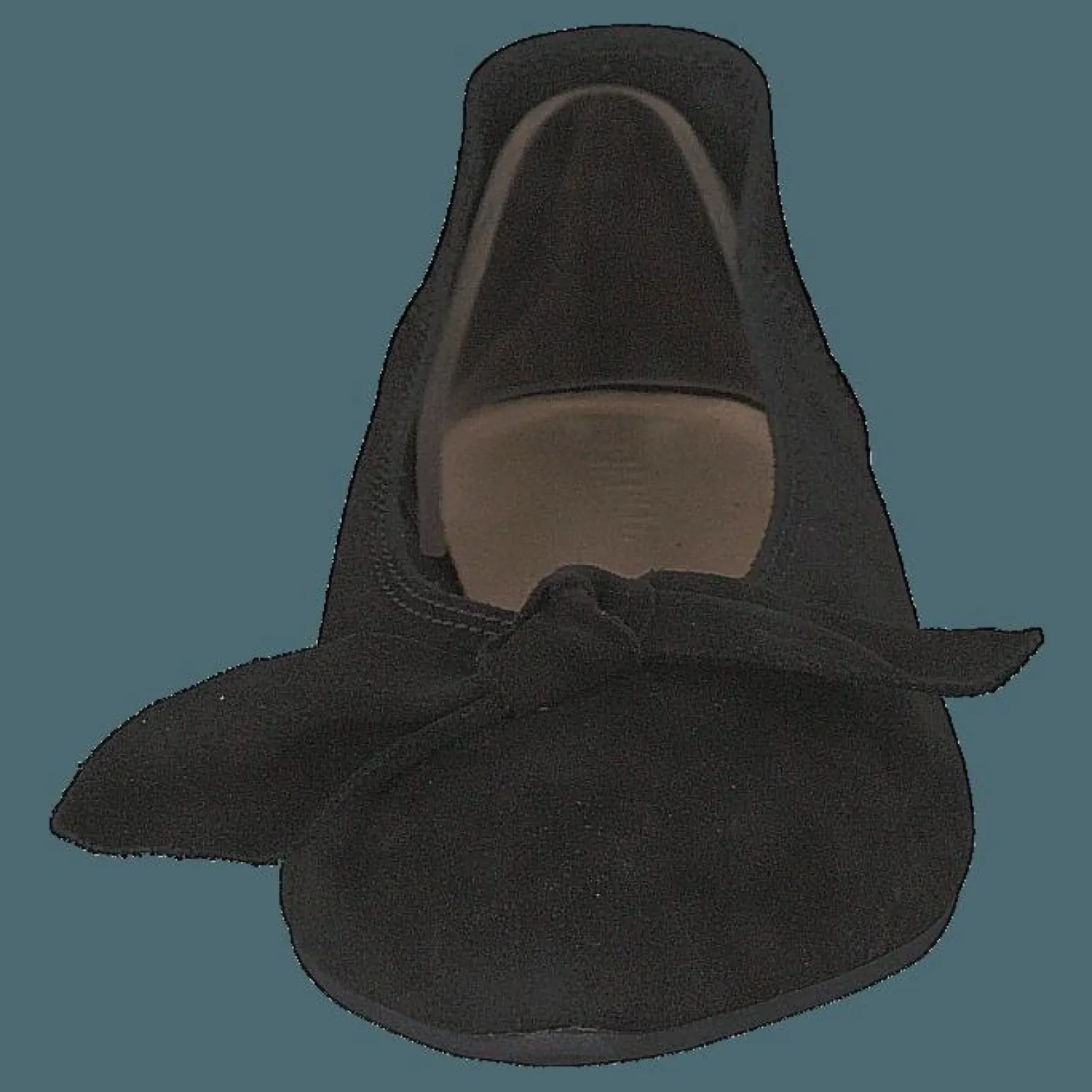 Berna Suede Bow Shoe 101 - Black 1