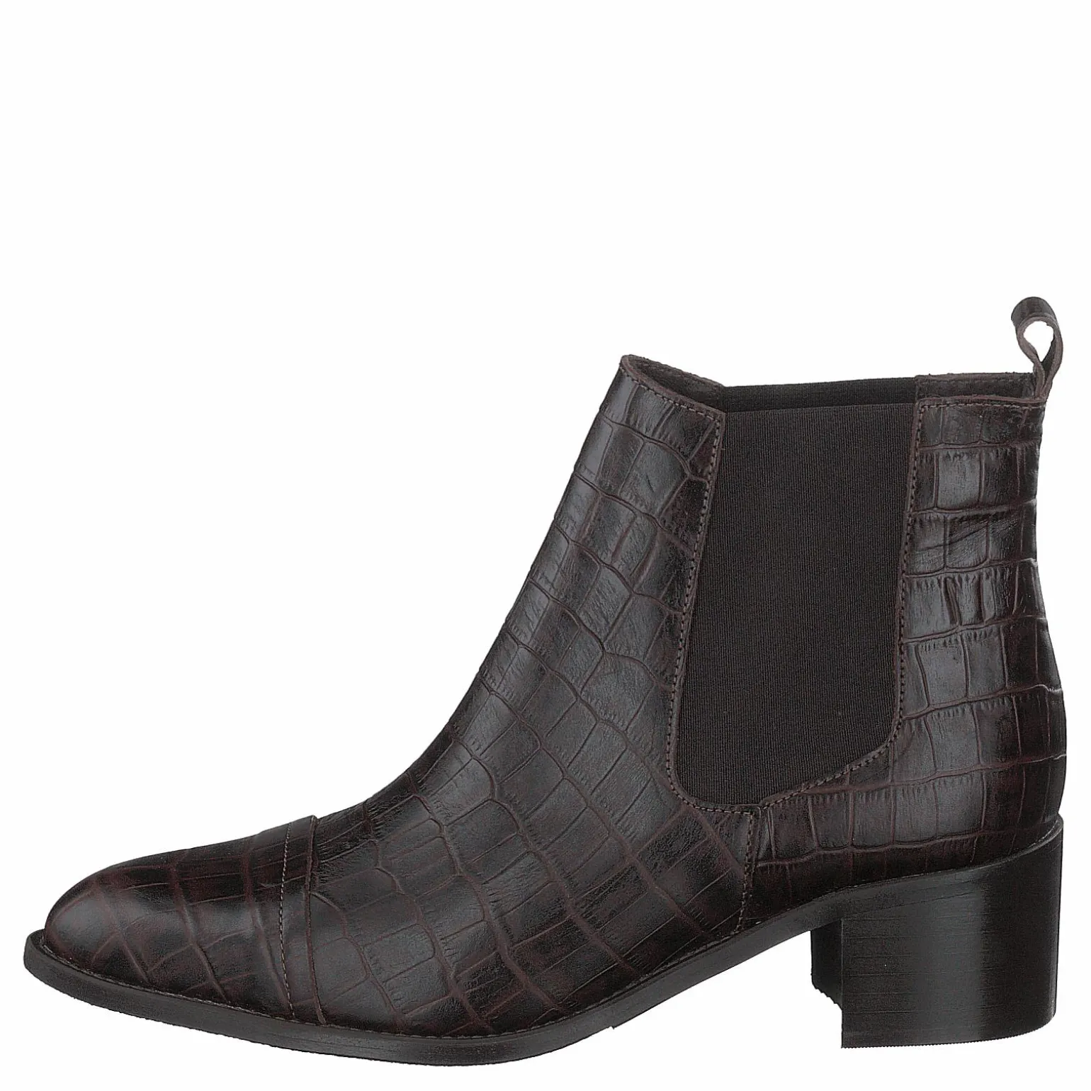 Biacarol Croco Dress Chelsea Dark Brown