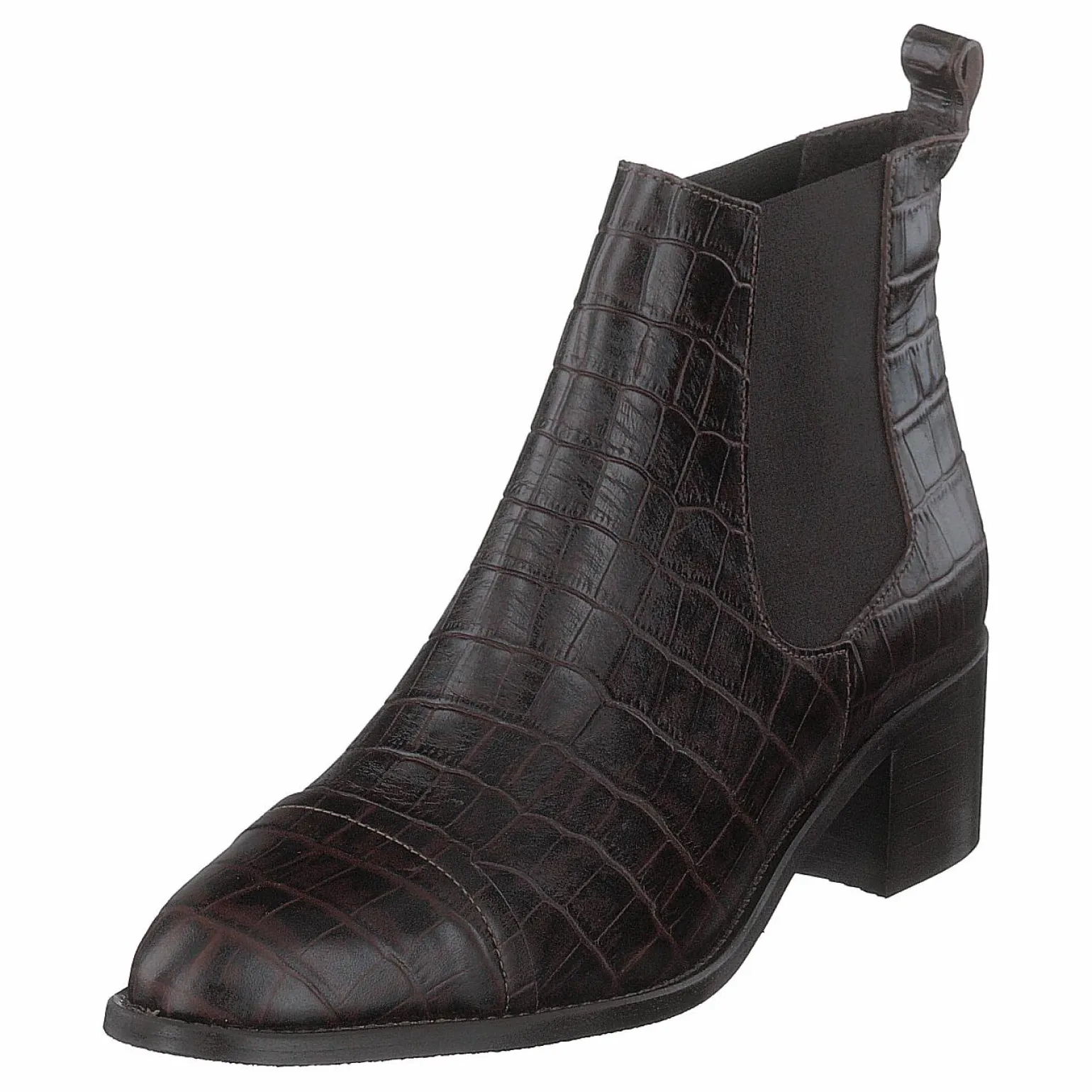 Biacarol Croco Dress Chelsea Dark Brown