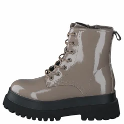 Biagas Laced Up Platform Boot  Taupe