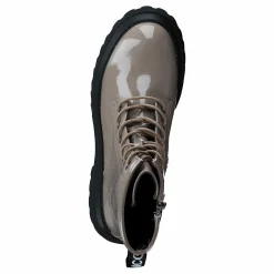 Biagas Laced Up Platform Boot  Taupe