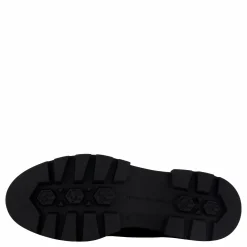 Bicolor Leather Lace-up Black