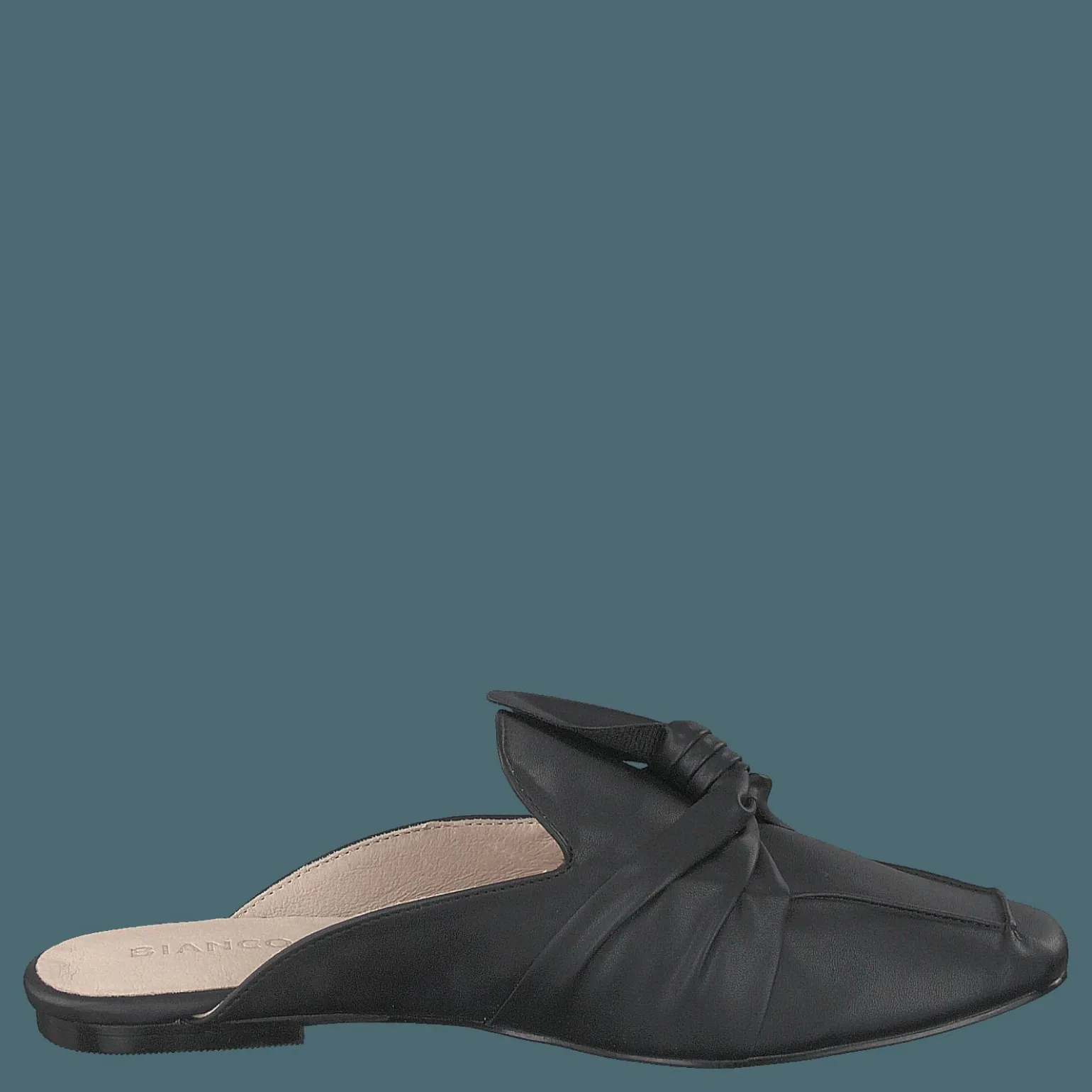 Birke Assymetric Bow Mule 100 - Black