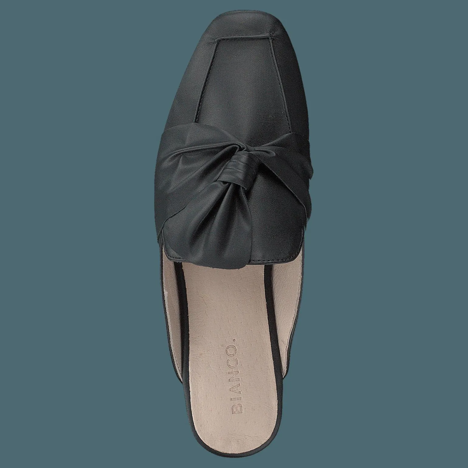 Birke Assymetric Bow Mule 100 - Black