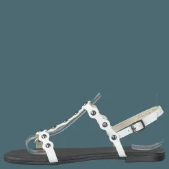 Bitt Leather Studs Sandal 800 - White