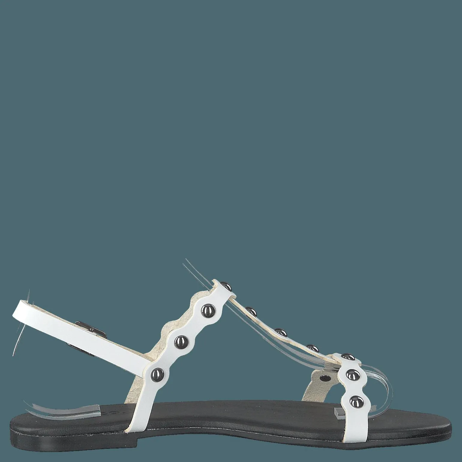 Bitt Leather Studs Sandal 800 - White