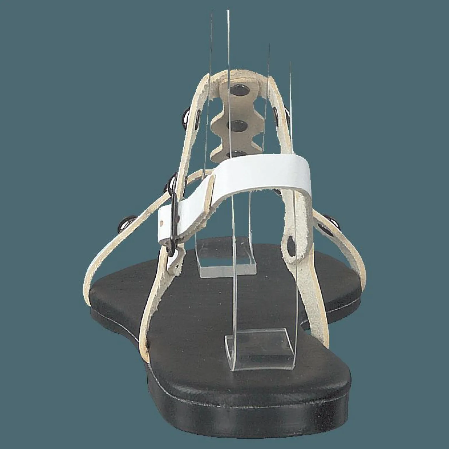 Bitt Leather Studs Sandal 800 - White