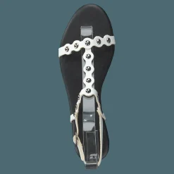 Bitt Leather Studs Sandal 800 - White