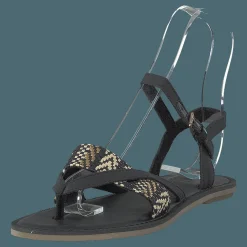 Black Canvas Geometric Woven Black