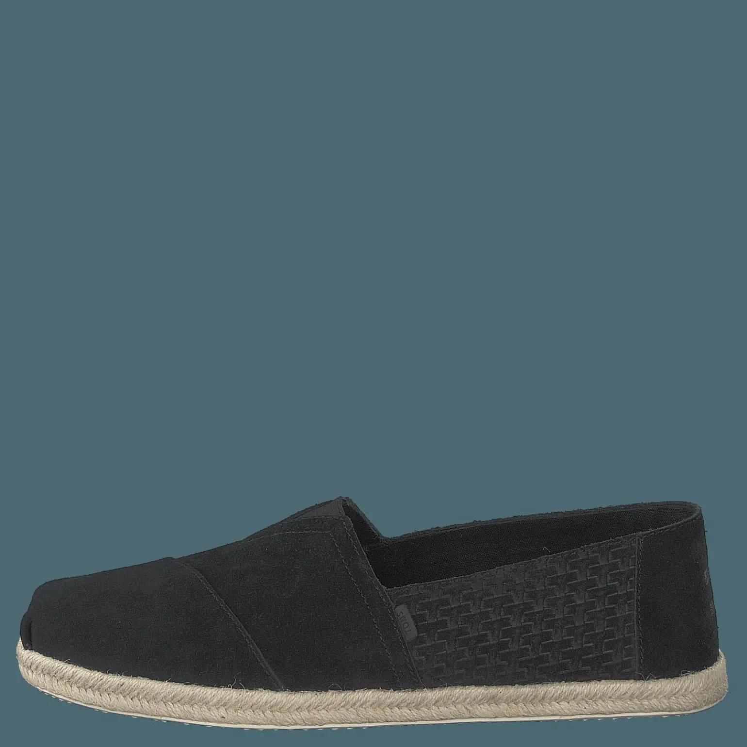 Black Suede Emb/rope Mn Alpr E Black