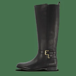 Blayke Burnished Leather Tall Boot Black