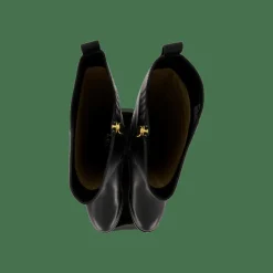 Blayke Burnished Leather Tall Boot Black