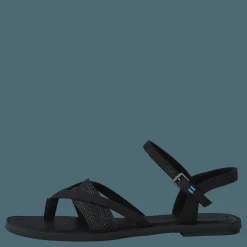 Blk Cvs/foil Woven Wm Lexie Sa Black