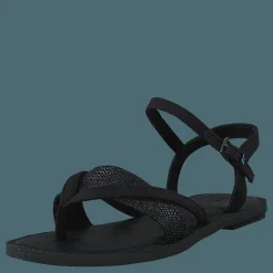 Blk Cvs/foil Woven Wm Lexie Sa Black