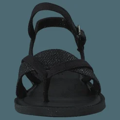 Blk Cvs/foil Woven Wm Lexie Sa Black