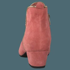 Boot Raw Zip Suede Cher - Cherry