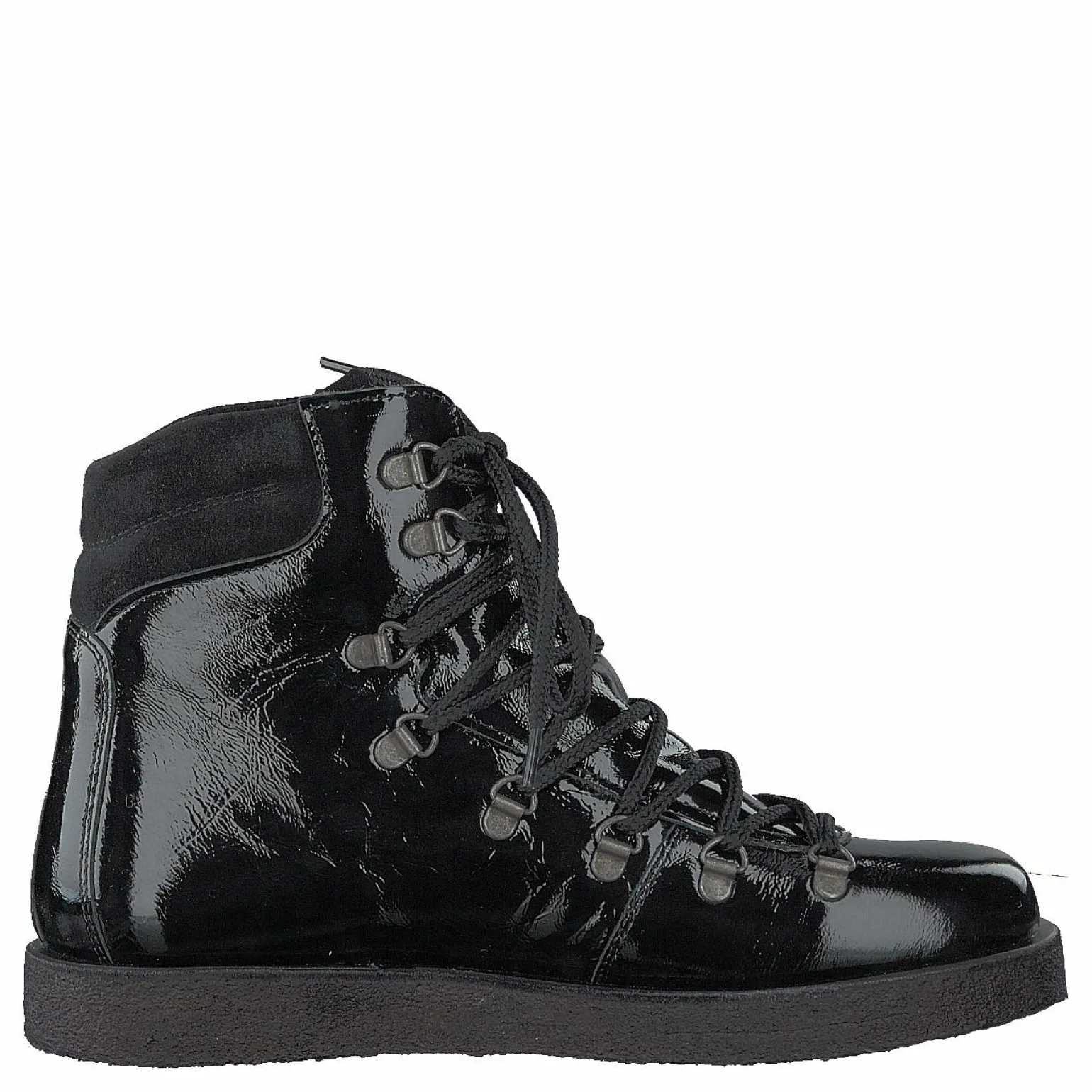 Boot With Laces And D-rings Black / Black
